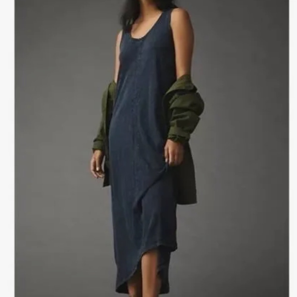 Daily Practice Black Acid Wash Tank Dress Size XS